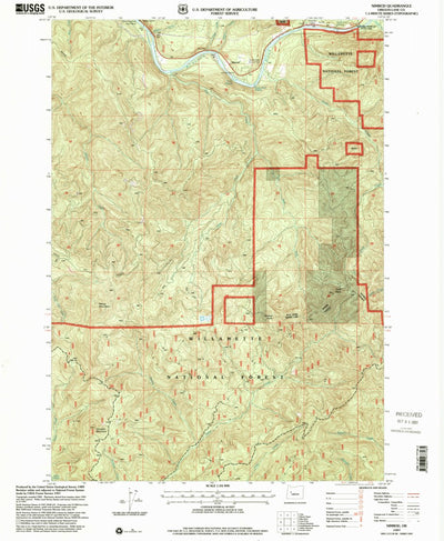 United States Geological Survey Nimrod, OR (1997, 24000-Scale) digital map