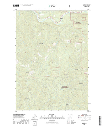 United States Geological Survey Nimrod, OR (2020, 24000-Scale) digital map