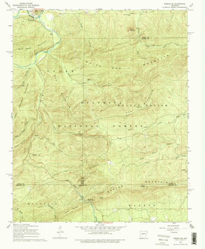 United States Geological Survey Nimrod SE, AR (1968, 24000-Scale) digital map