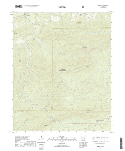 United States Geological Survey Nimrod SE, AR (2020, 24000-Scale) digital map