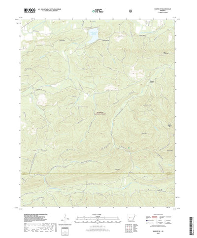 United States Geological Survey Nimrod SW, AR (2020, 24000-Scale) digital map