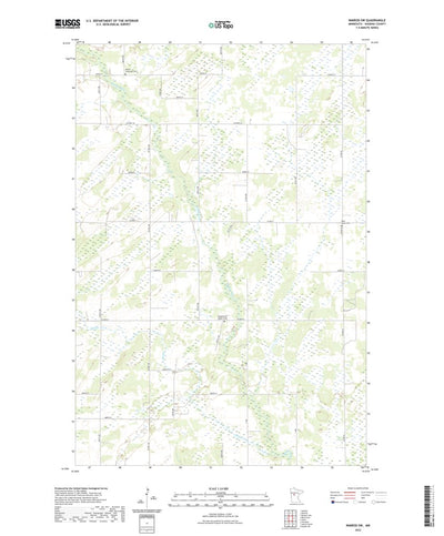 United States Geological Survey Nimrod SW, MN (2022, 24000-Scale) digital map