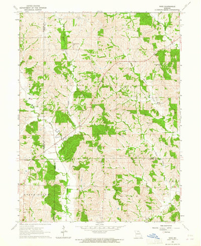 United States Geological Survey Nind, MO (1963, 24000-Scale) digital map
