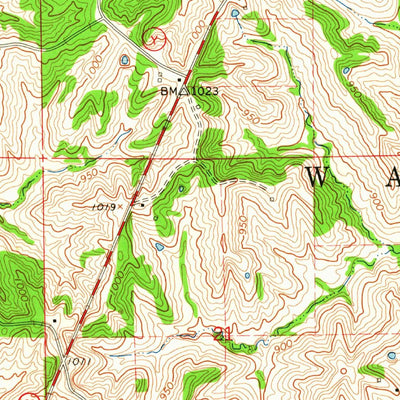 United States Geological Survey Nind, MO (1963, 24000-Scale) digital map
