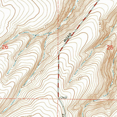 United States Geological Survey Nine Canyon, WA (1964, 24000-Scale) digital map