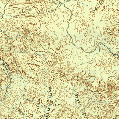 United States Geological Survey Nine Point Mesa, TX (1937, 62500-Scale) digital map