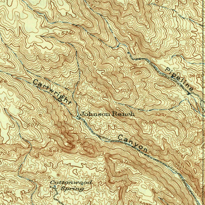 United States Geological Survey Nine Point Mesa, TX (1937, 62500-Scale) digital map