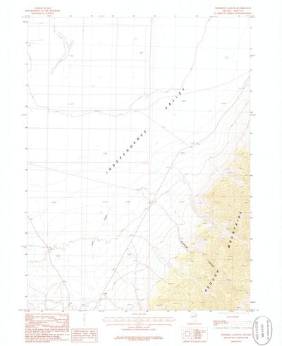 United States Geological Survey Ninemile Canyon, NV (1986, 24000-Scale) digital map