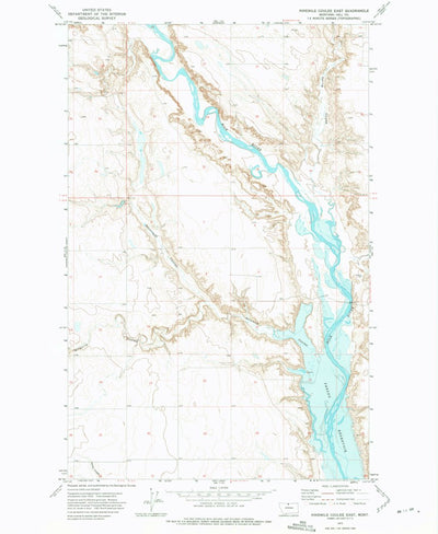 United States Geological Survey Ninemile Coulee East, MT (1972, 24000-Scale) digital map