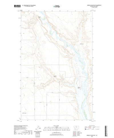 United States Geological Survey Ninemile Coulee East, MT (2020, 24000-Scale) digital map