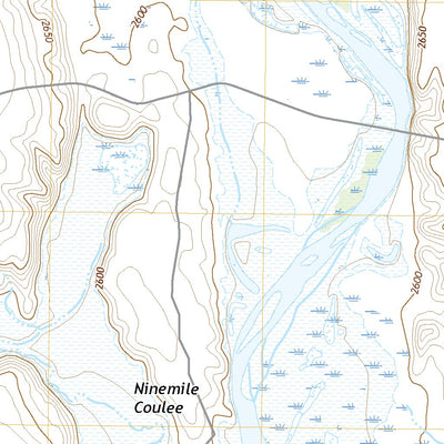 United States Geological Survey Ninemile Coulee East, MT (2020, 24000-Scale) digital map