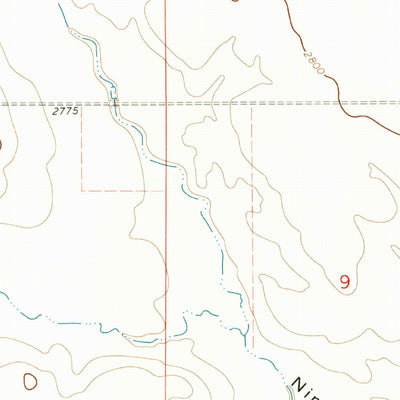 United States Geological Survey Ninemile Coulee West, MT (1972, 24000-Scale) digital map