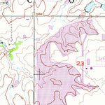 United States Geological Survey Ninemile Creek, OK (1956, 24000-Scale) digital map