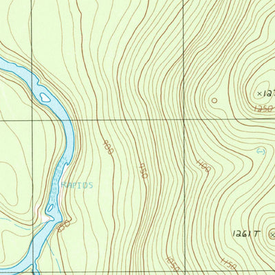 United States Geological Survey Ninemile Deadwater, ME (1986, 24000-Scale) digital map