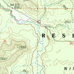 United States Geological Survey Ninemile Flat, WA (1985, 24000-Scale) digital map