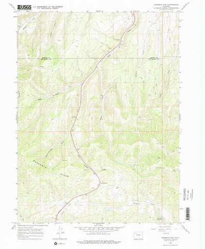 United States Geological Survey Ninemile Gap, CO (1966, 24000-Scale) digital map
