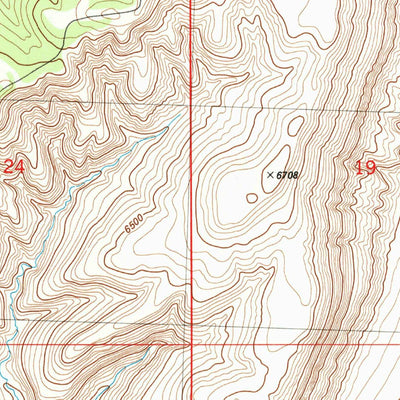United States Geological Survey Ninemile Hill, CO (1986, 24000-Scale) digital map