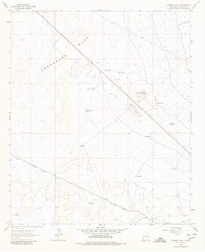 United States Geological Survey Ninemile Hill, NM (1964, 24000-Scale) digital map