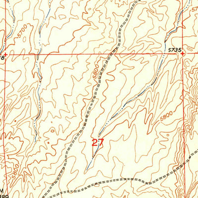 United States Geological Survey Ninemile Hill, WY (1953, 24000-Scale) digital map