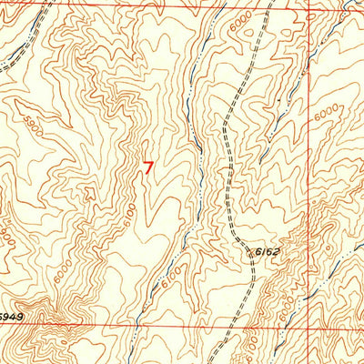 United States Geological Survey Ninemile Hill, WY (1953, 24000-Scale) digital map