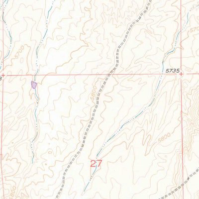 United States Geological Survey Ninemile Hill, WY (1958, 24000-Scale) digital map