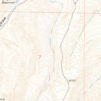 United States Geological Survey Ninemile Hill, WY (1958, 24000-Scale) digital map