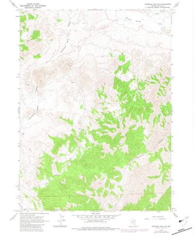 United States Geological Survey Ninemile Mountain NE, NV (1967, 24000-Scale) digital map