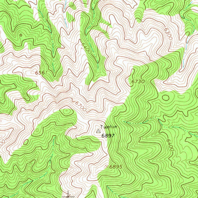 United States Geological Survey Ninemile Mountain NE, NV (1967, 24000-Scale) digital map