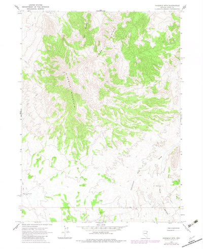 United States Geological Survey Ninemile Mountain, NV (1967, 24000-Scale) digital map