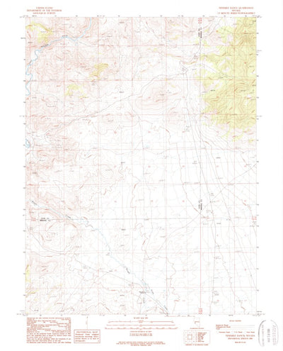United States Geological Survey Ninemile Peak, NV (1989, 24000-Scale) digital map