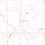 United States Geological Survey Ninemile Peak, NV (1989, 24000-Scale) digital map