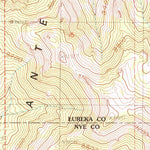 United States Geological Survey Ninemile Peak, NV (1990, 24000-Scale) digital map