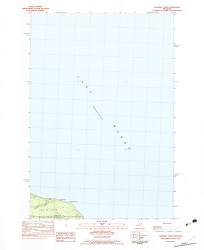 United States Geological Survey Ninemile Point, MI (1982, 25000-Scale) digital map
