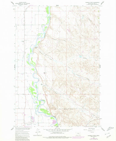 United States Geological Survey Ninemile Point, MT (1960, 24000-Scale) digital map