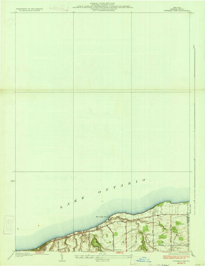 United States Geological Survey Ninemile Point, NY (1934, 24000-Scale) digital map