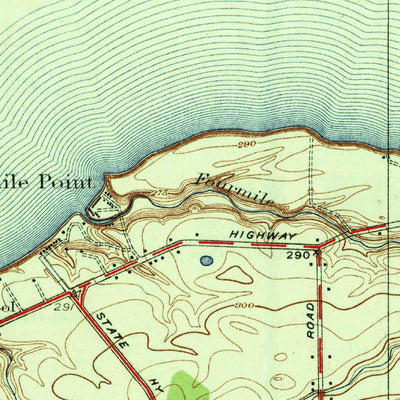 United States Geological Survey Ninemile Point, NY (1934, 24000-Scale) digital map