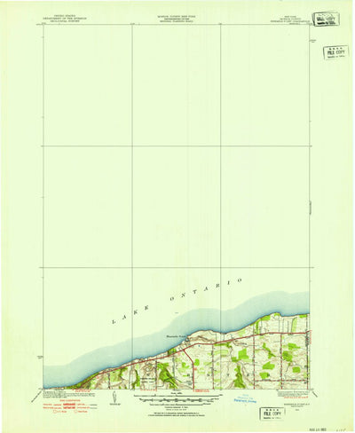 United States Geological Survey Ninemile Point, NY (1952, 24000-Scale) digital map