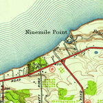 United States Geological Survey Ninemile Point, NY (1952, 24000-Scale) digital map