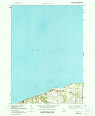 United States Geological Survey Ninemile Point, NY (1971, 24000-Scale) digital map