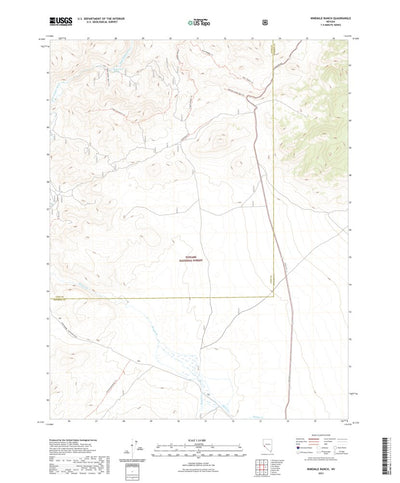 United States Geological Survey Ninemile Ranch, NV (2021, 24000-Scale) digital map