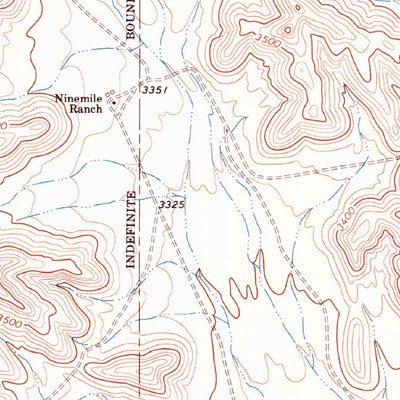 United States Geological Survey Ninemile Ranch, TX (1968, 24000-Scale) digital map
