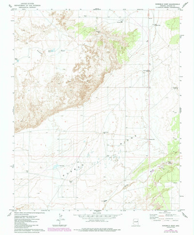 United States Geological Survey Ninemile Seep, AZ (1974, 24000-Scale) digital map