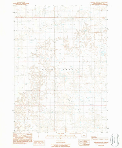 United States Geological Survey Ninemile Slough, OR (1990, 24000-Scale) digital map