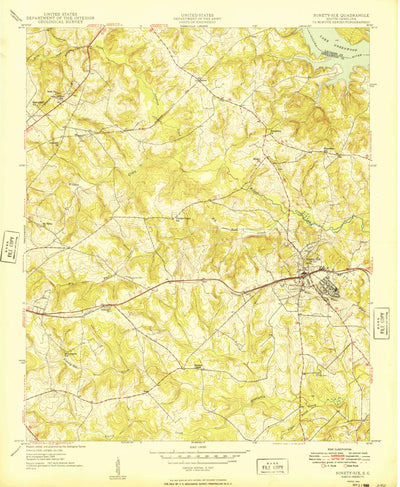 United States Geological Survey Ninety Six, SC (1949, 24000-Scale) digital map