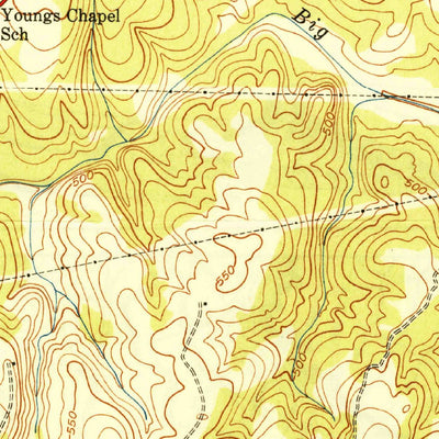 United States Geological Survey Ninety Six, SC (1949, 24000-Scale) digital map