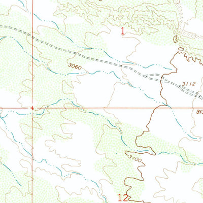 United States Geological Survey Ninetysix Hills NE, AZ (1966, 24000-Scale) digital map
