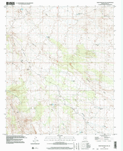 United States Geological Survey Ninetysix Hills NE, AZ (1997, 24000-Scale) digital map
