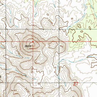 United States Geological Survey Ninetysix Hills NE, AZ (1997, 24000-Scale) digital map