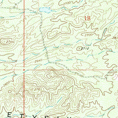 United States Geological Survey Ninetysix Hills NW, AZ (1966, 24000-Scale) digital map