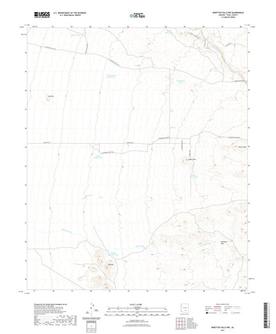 United States Geological Survey Ninetysix Hills NW, AZ (2021, 24000-Scale) digital map